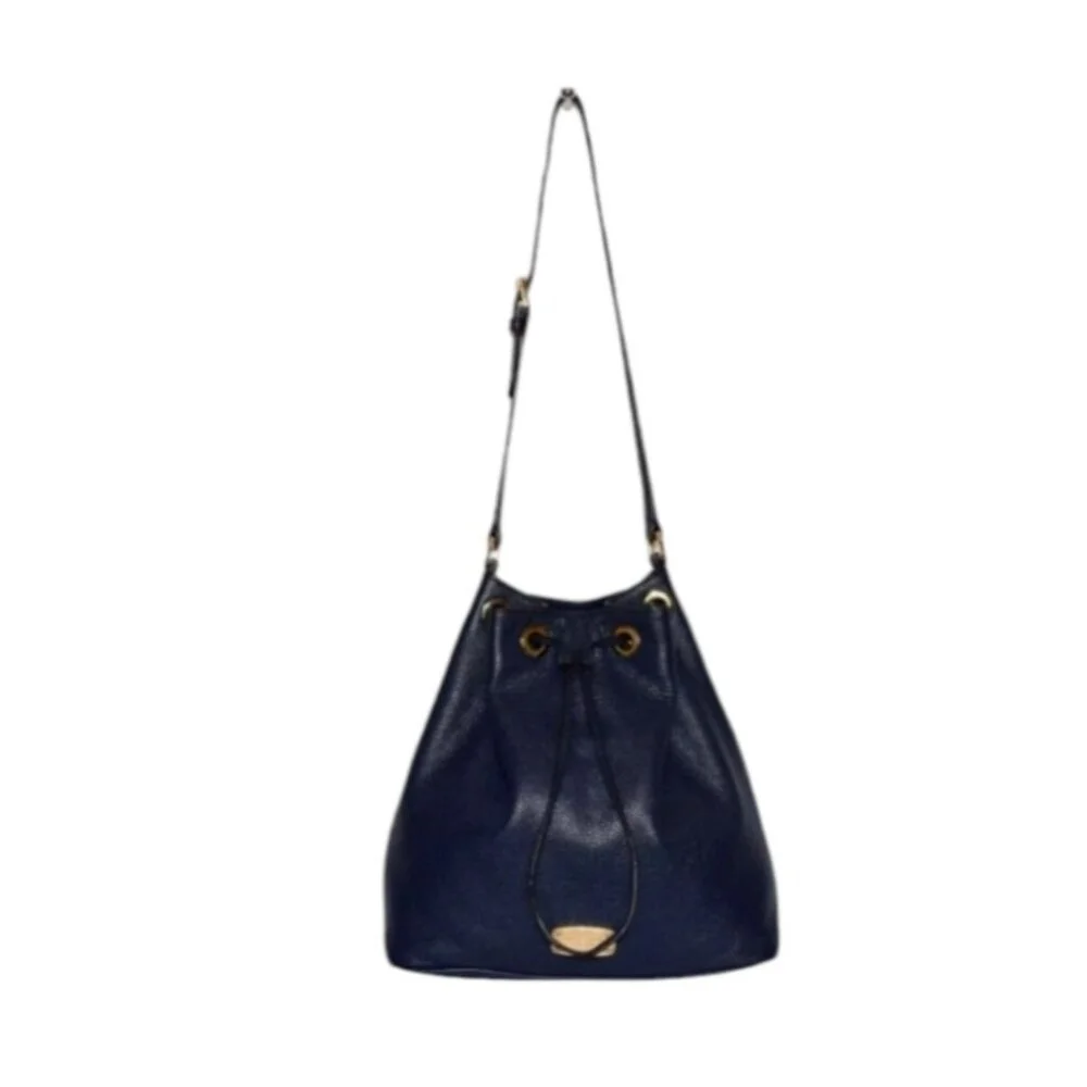 Michael Kors Jules Large Convertible Drawstring Leather Shoulder Bag-Black